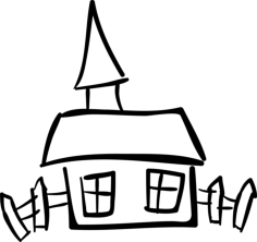 House Hand Drawn Building Laser Cut Svg File, Free Vectors File